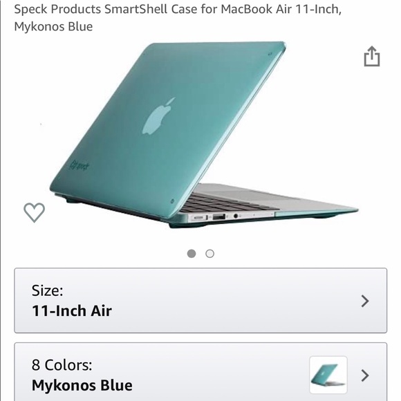 Speck hard shell case 11” MacBook Air NEW smart - Picture 2 of 4
